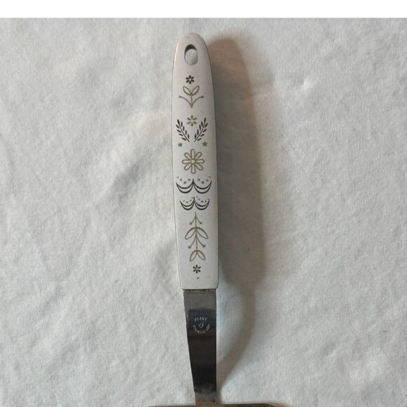 Vintage Flint Stainless USA Wheat Harvest Pattern Spatula- 10" long - Picture 3 of 5